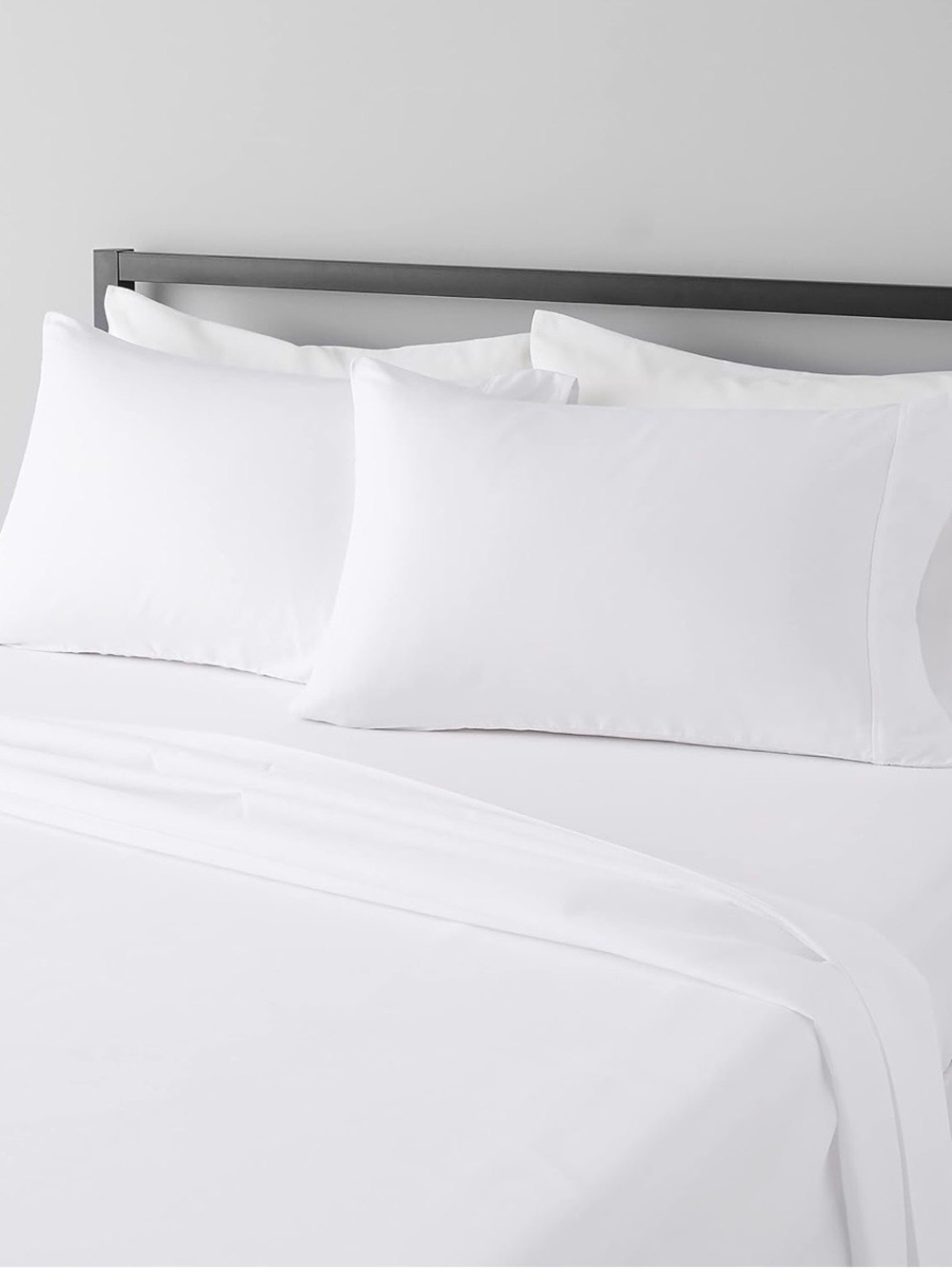 Crisp White Pillowcase and Sheet Set - Classic Home Bedding